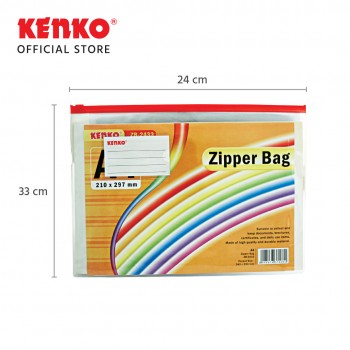PVC ZIPPER BAG ZB-2433 A4